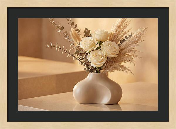 Eucalyptus And Rose Arrangement
