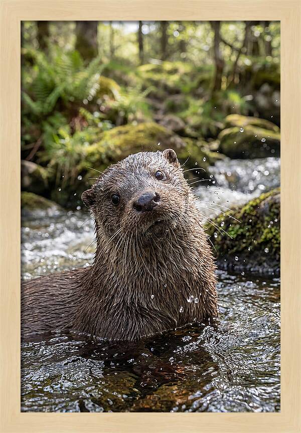 Eurasian Otter In Scottish River