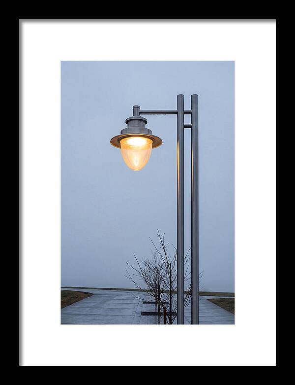 Evening Glow Of A Lamppost