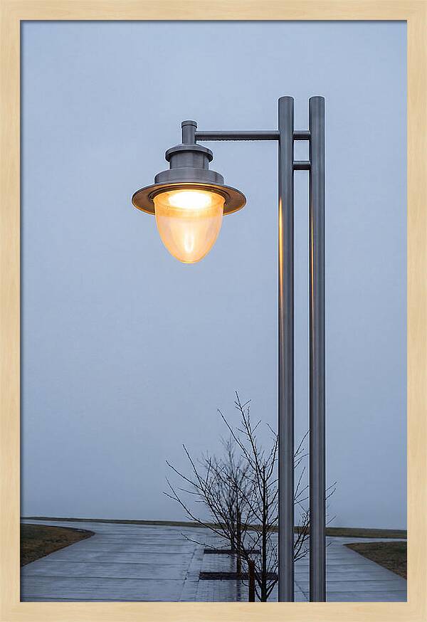 Evening Glow Of A Lamppost