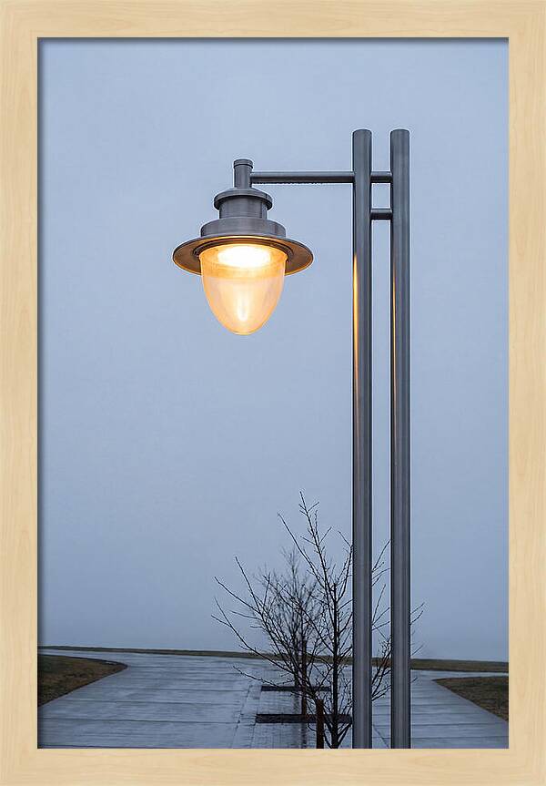 Evening Glow Of A Lamppost