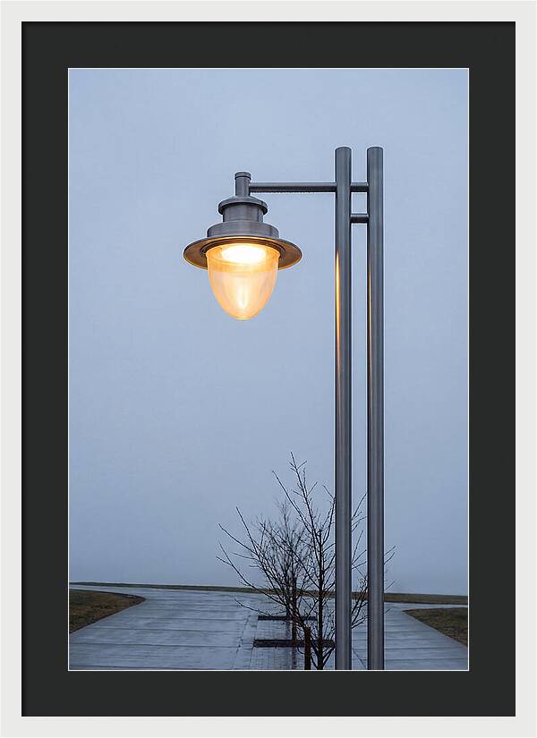 Evening Glow Of A Lamppost