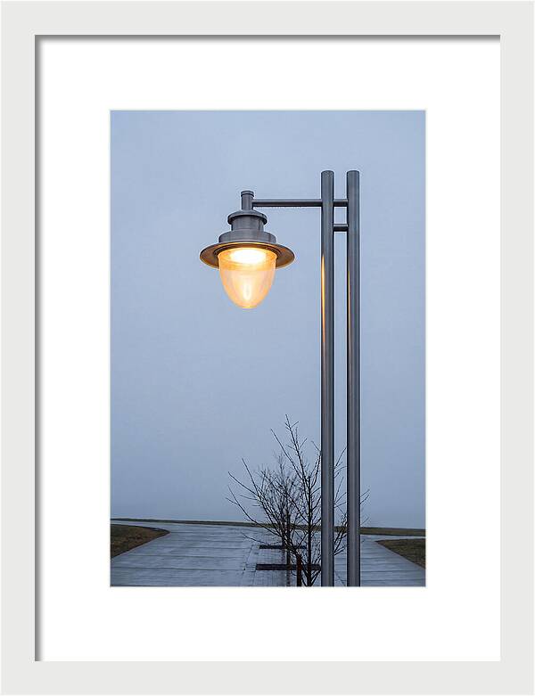 Evening Glow Of A Lamppost