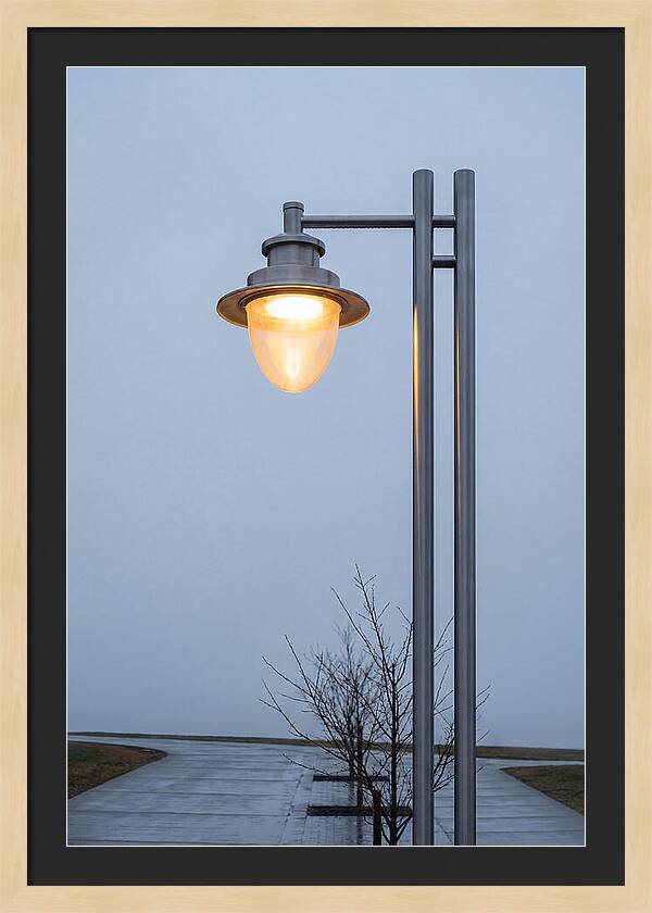 Evening Glow Of A Lamppost