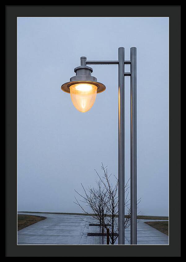 Evening Glow Of A Lamppost