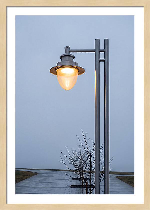 Evening Glow Of A Lamppost