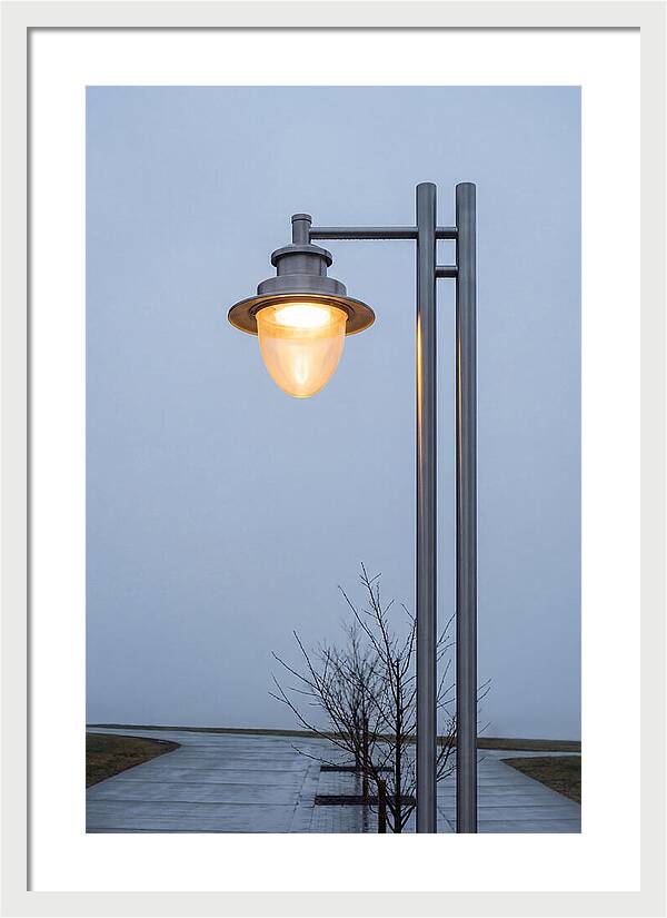Evening Glow Of A Lamppost