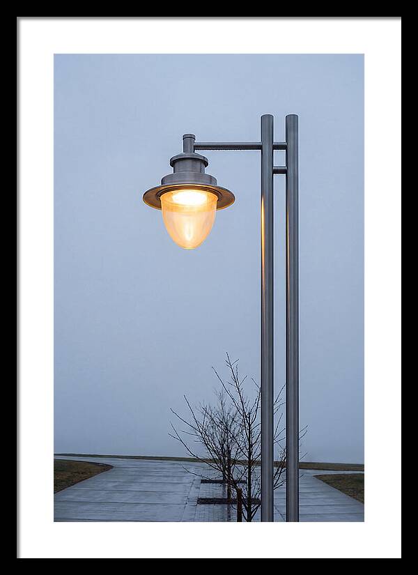 Evening Glow Of A Lamppost