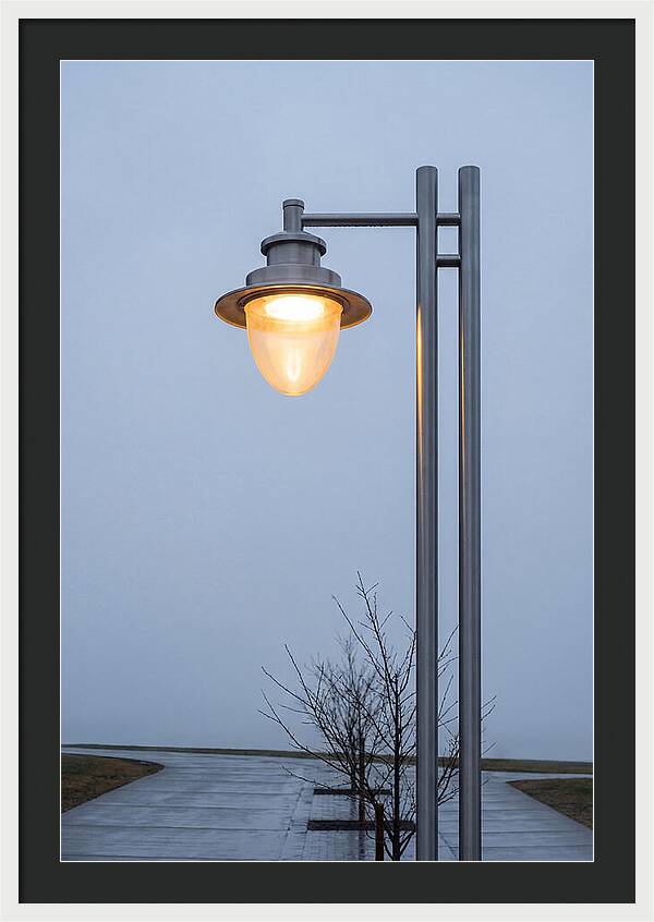 Evening Glow Of A Lamppost