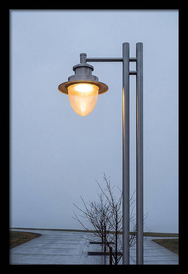 Evening Glow Of A Lamppost
