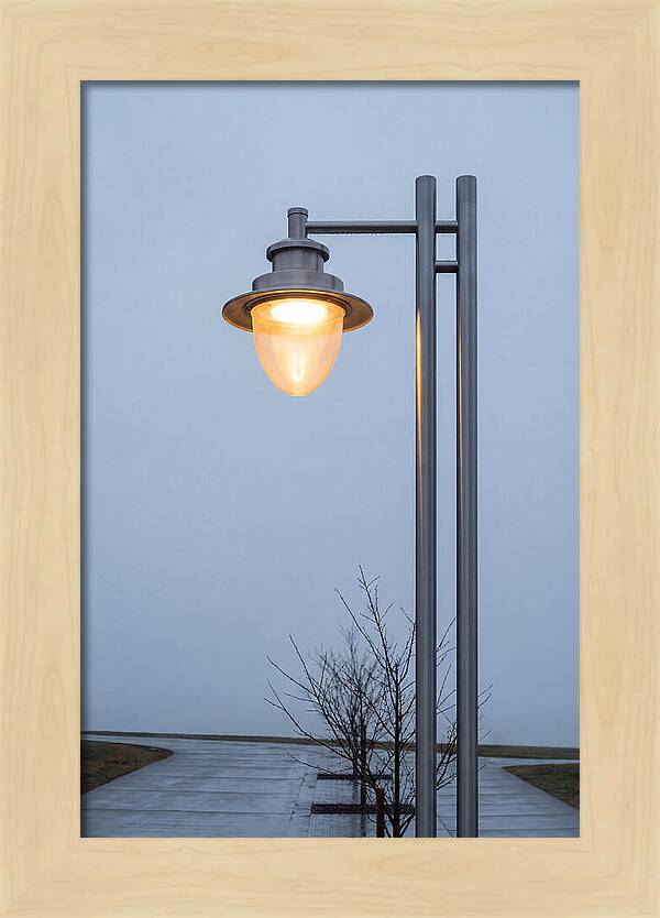 Evening Glow Of A Lamppost