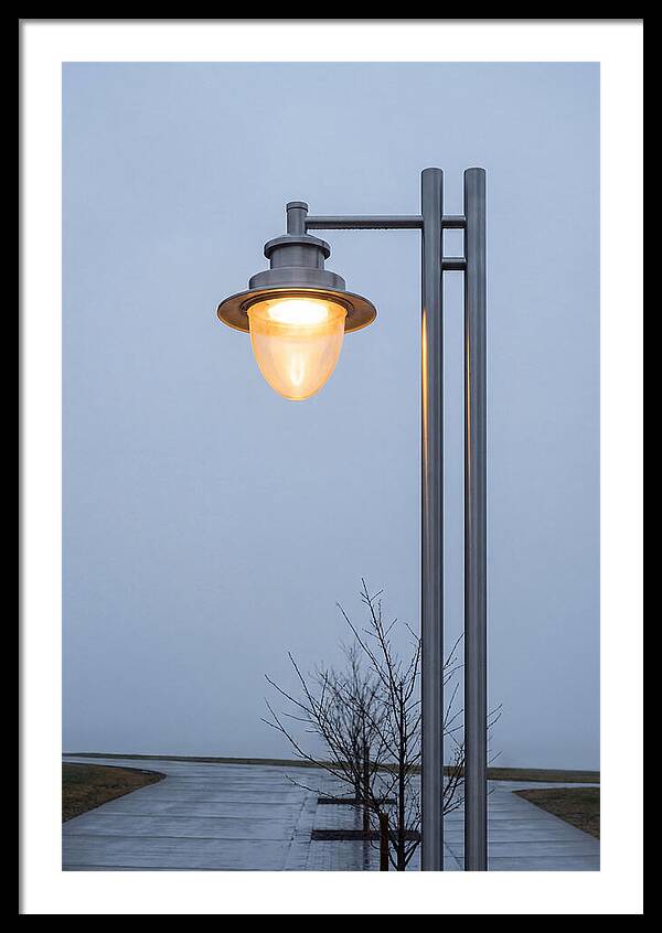 Evening Glow Of A Lamppost