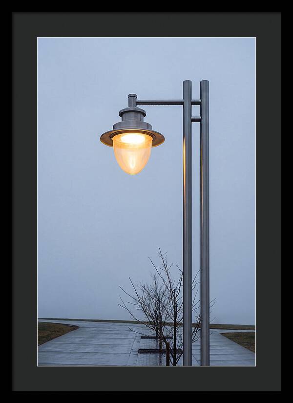 Evening Glow Of A Lamppost