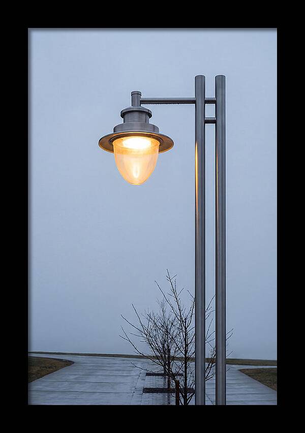 Evening Glow Of A Lamppost