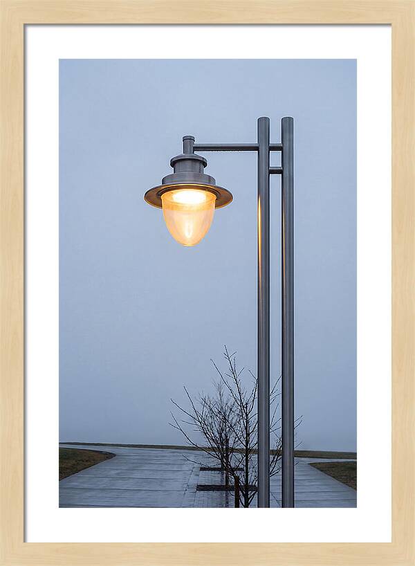 Evening Glow Of A Lamppost