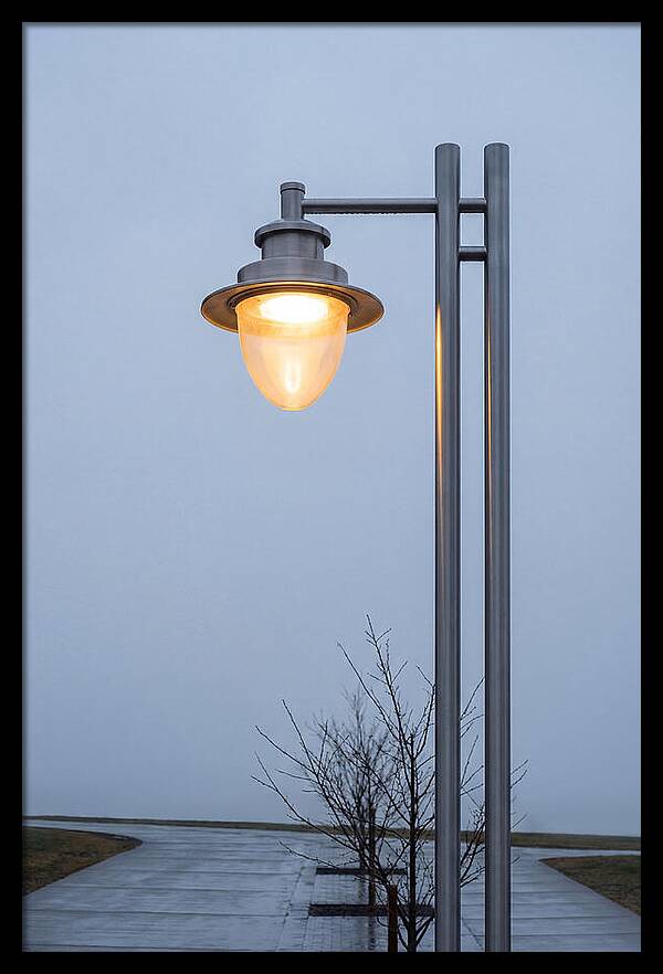 Evening Glow Of A Lamppost