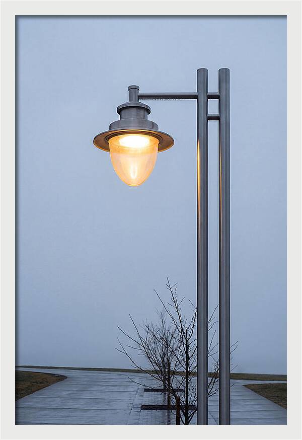 Evening Glow Of A Lamppost