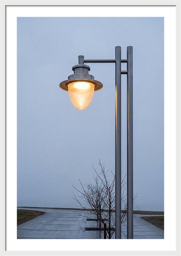 Evening Glow Of A Lamppost