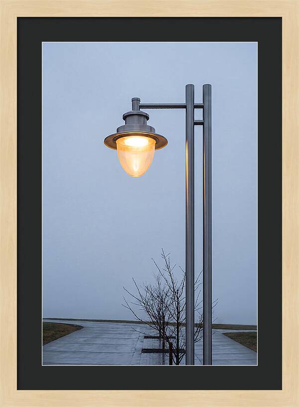 Evening Glow Of A Lamppost