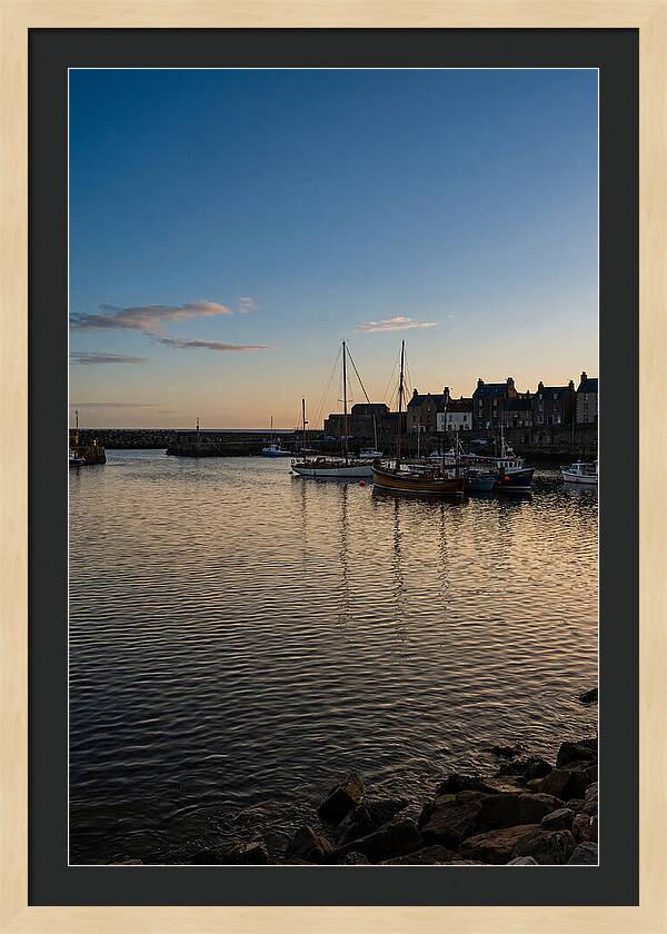 Evening Glow On Calm Harbor