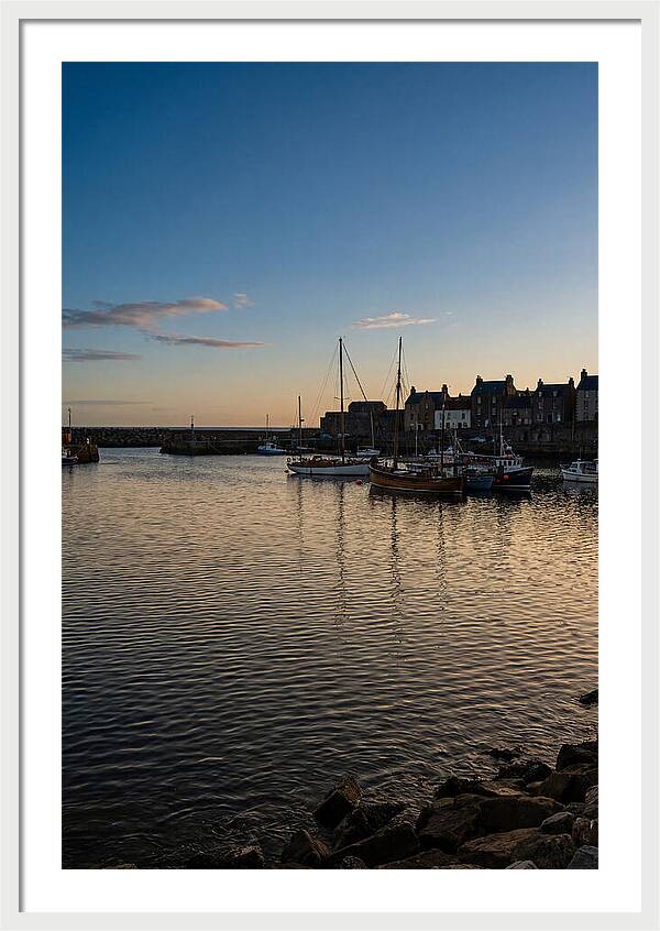 Evening Glow On Calm Harbor