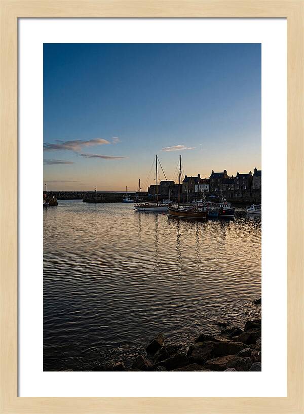 Evening Glow On Calm Harbor