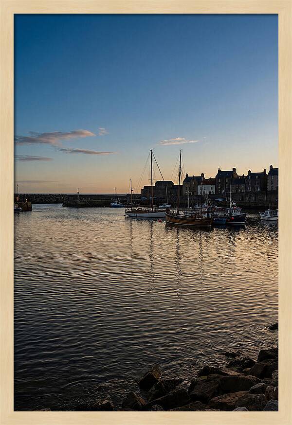 Evening Glow On Calm Harbor