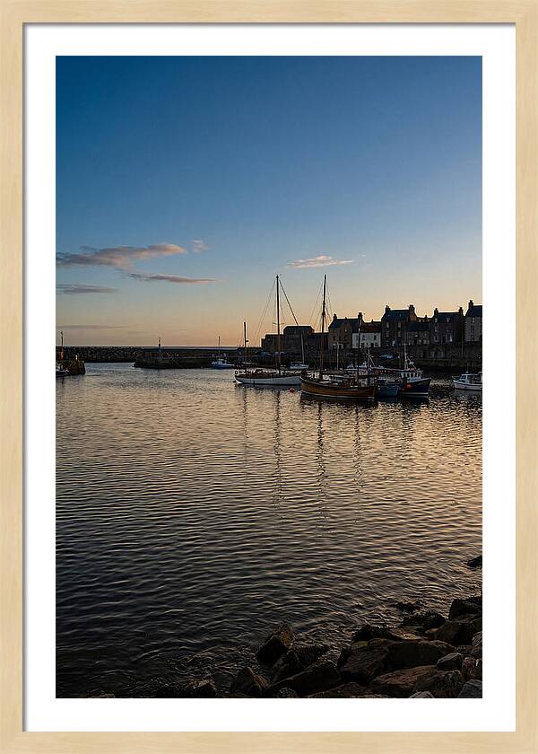 Evening Glow On Calm Harbor