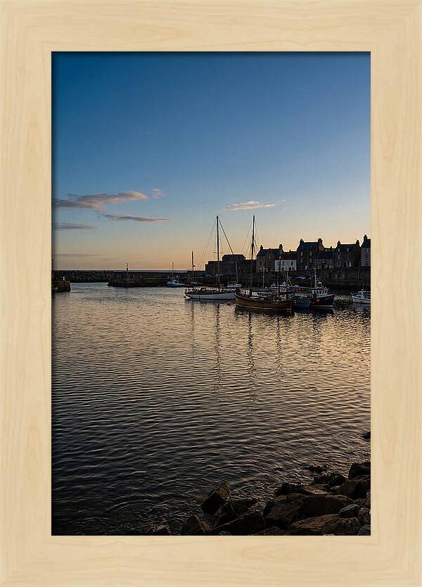Evening Glow On Calm Harbor
