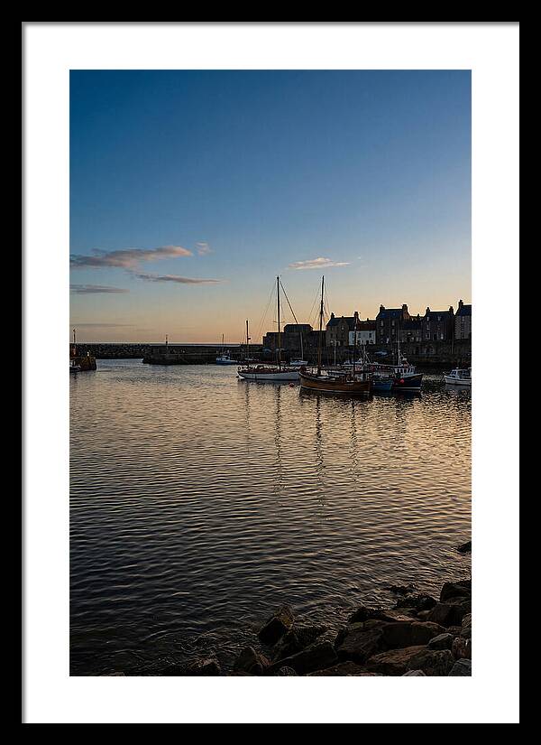Evening Glow On Calm Harbor