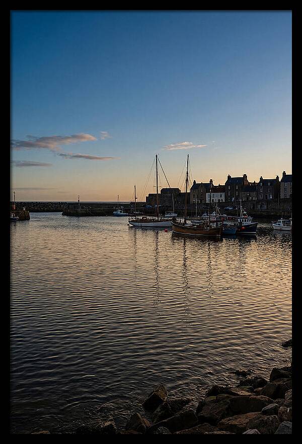 Evening Glow On Calm Harbor