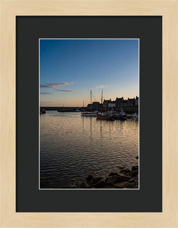 Evening Glow On Calm Harbor