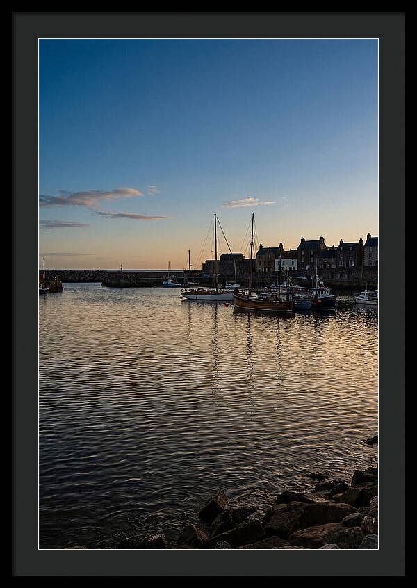 Evening Glow On Calm Harbor