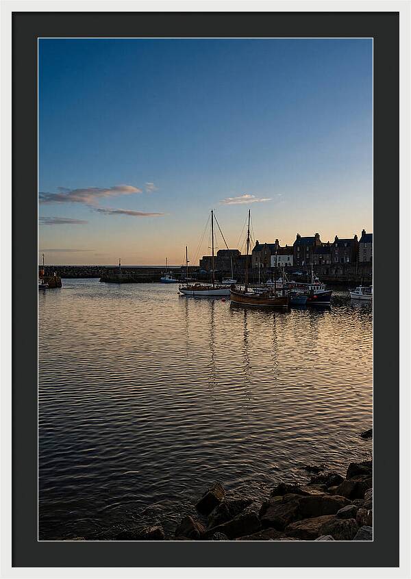 Evening Glow On Calm Harbor
