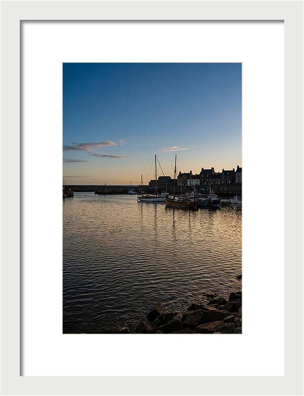 Evening Glow On Calm Harbor