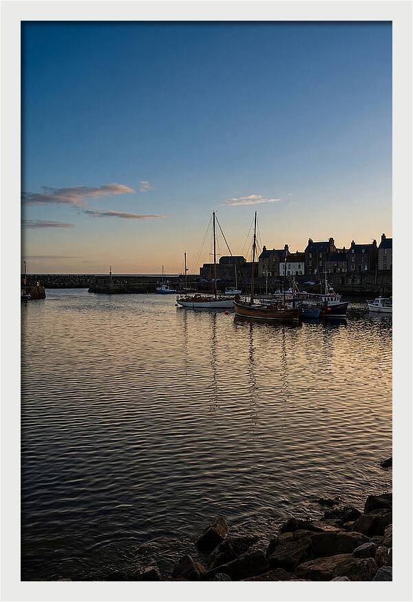 Evening Glow On Calm Harbor