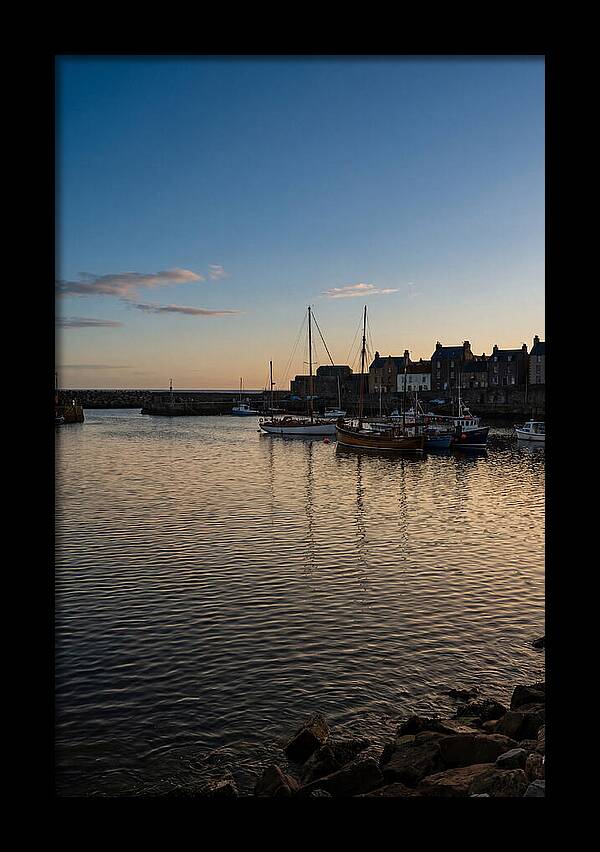 Evening Glow On Calm Harbor
