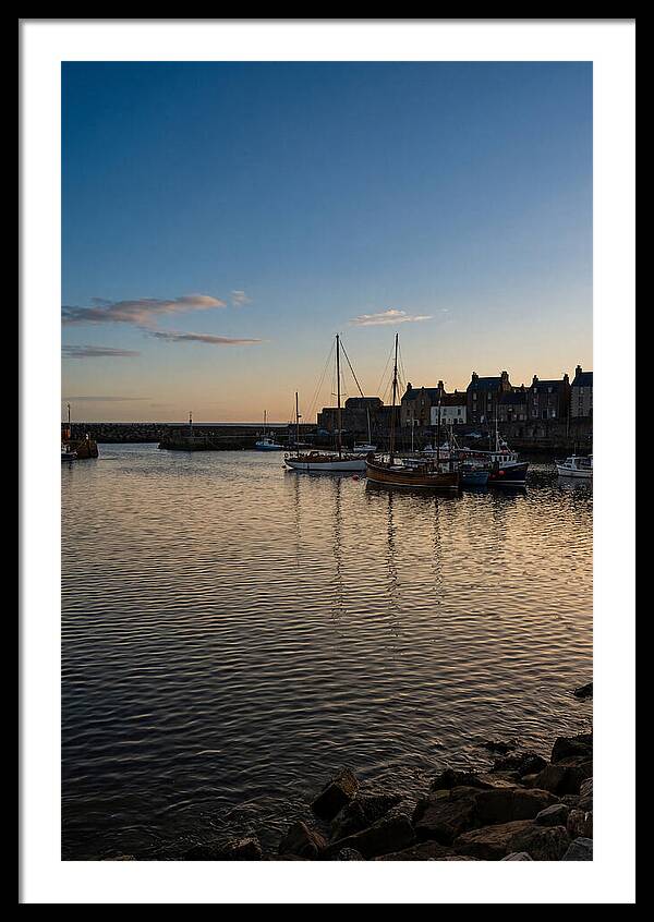 Evening Glow On Calm Harbor