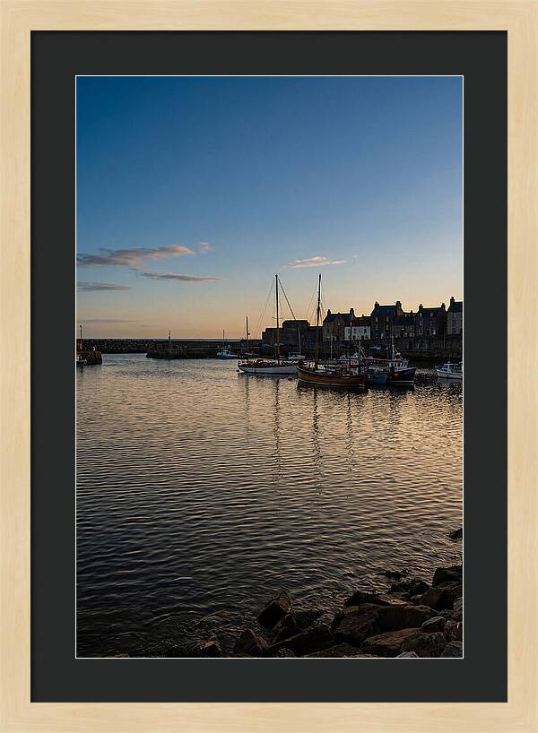 Evening Glow On Calm Harbor