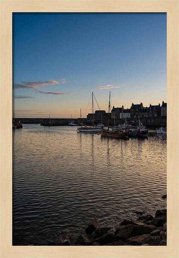 Evening Glow On Calm Harbor
