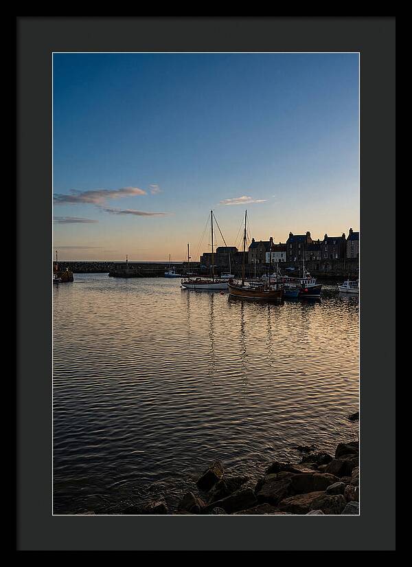 Evening Glow On Calm Harbor