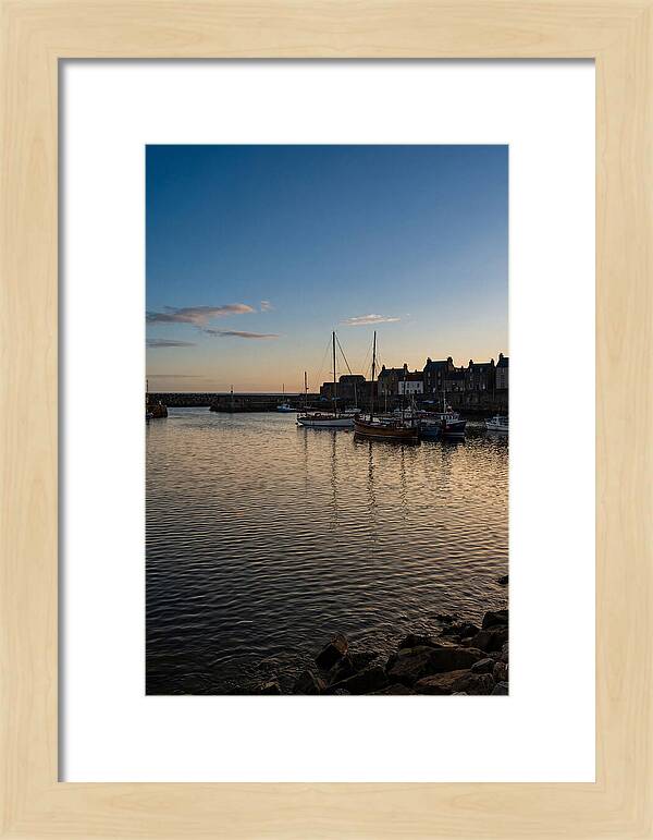 Evening Glow On Calm Harbor