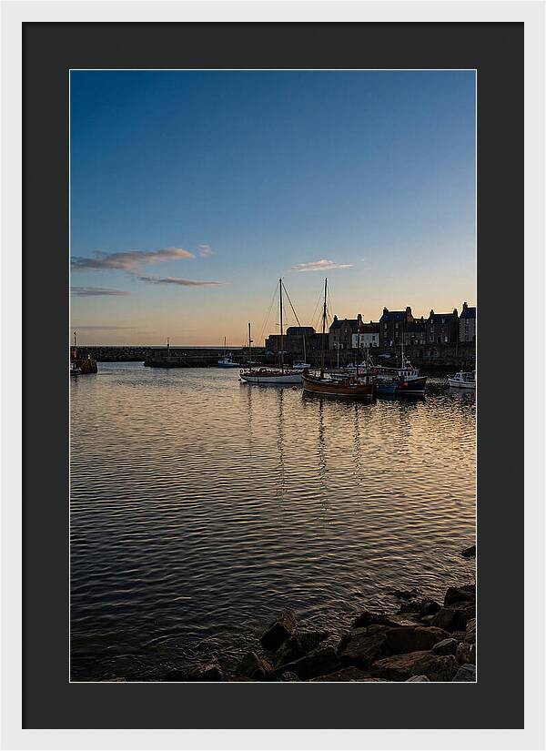 Evening Glow On Calm Harbor