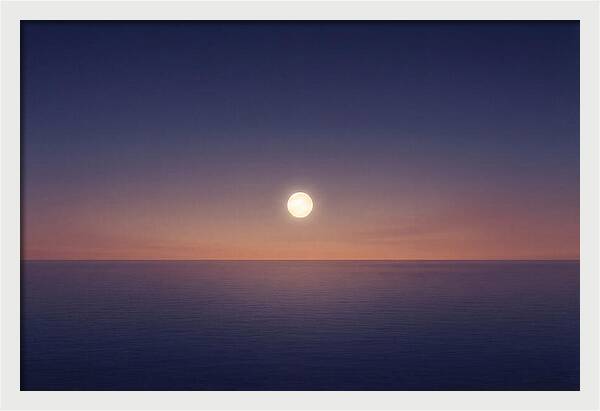 Evening Star Above Ocean Horizon