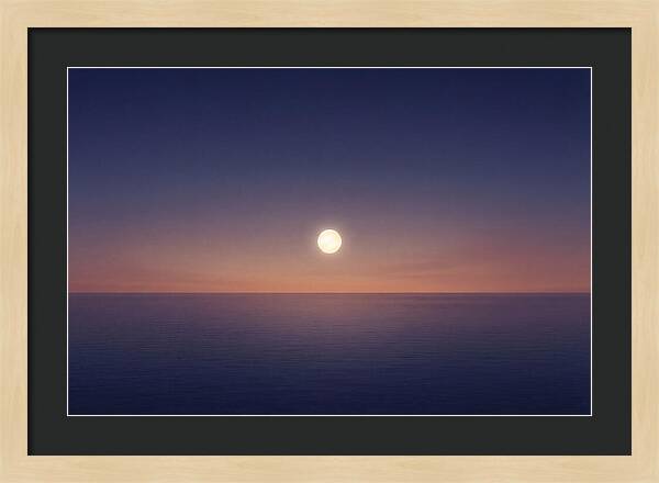 Evening Star Above Ocean Horizon