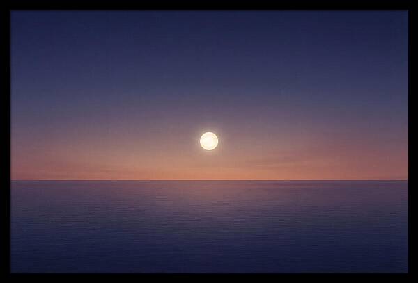 Evening Star Above Ocean Horizon