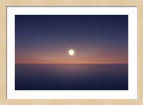 Evening Star Above Ocean Horizon