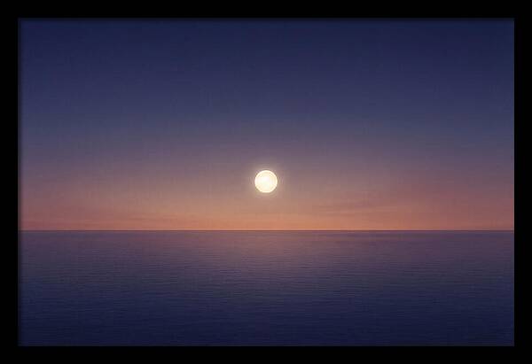 Evening Star Above Ocean Horizon
