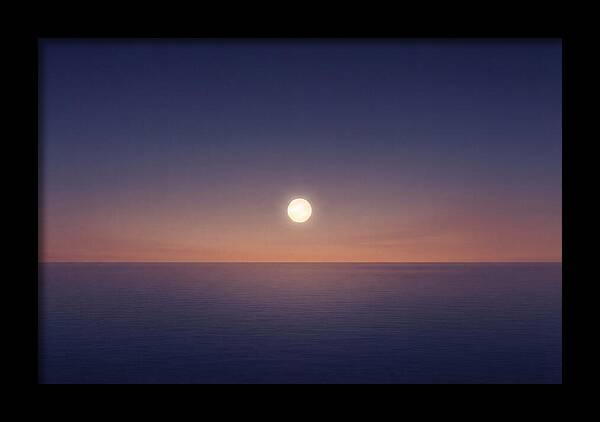 Evening Star Above Ocean Horizon