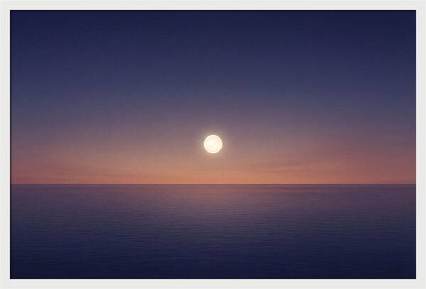 Evening Star Above Ocean Horizon
